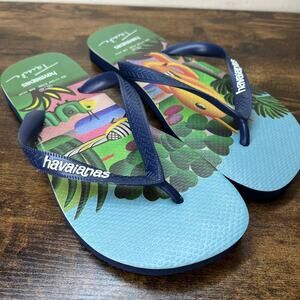 Harvaianas Tarsila Retratos Flip Flop Thong Sandals Mens 9/10 Women 11/12 Artsy